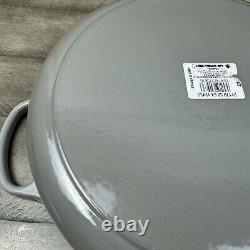 Le Creuset Signature Cocotte Ronde Émaillée en Fonte Large 6,75 L Grise OB