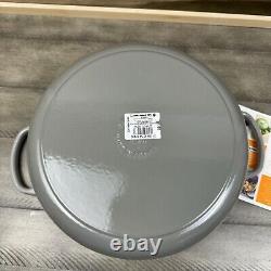 Le Creuset Signature Cocotte Ronde Émaillée en Fonte Large 6,75 L Grise OB