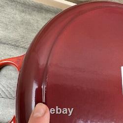 Le Creuset Signature Cocotte Ronde Émaillée en Fonte Large de 6,75 L Rouge