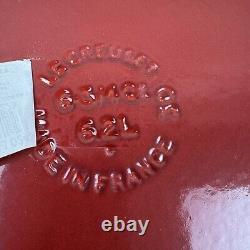 Le Creuset Signature Cocotte Ronde Émaillée en Fonte Large de 6,75 L Rouge