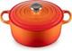 Le Creuset Signature Cocotte Ronde En Fonte &Eacute;maill&eacute;e 4 1/2 Qt. Flamme Dor&eacute;e