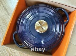 Le Creuset Signature Cocotte en Fonte 24cm 4.5Qt Agave Or Neuve