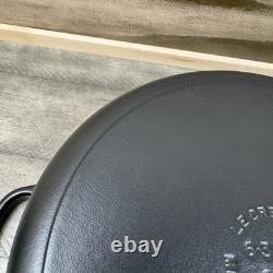 Le Creuset Signature Cocotte en Fonte Émaillée Large 6,75 L Noir Mat OB