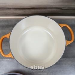 Le Creuset Signature Cocotte en Fonte Émaillée Ronde 4 1/2 qt. Flamme Dorée