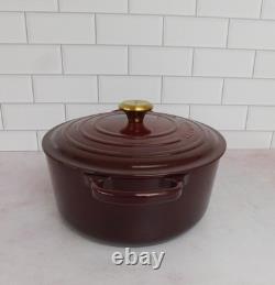 Le Creuset Signature Cocotte en Fonte Ronde de 7,25 Quart, Rhone NEUF