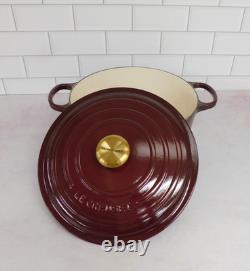 Le Creuset Signature Cocotte en Fonte Ronde de 7,25 Quart, Rhone NEUF