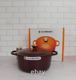 Le Creuset Signature Cocotte en Fonte Ronde de 7,25 Quart, Rhone NEUF