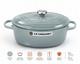 Le Creuset Signature Faitout Ovale Sea Salt, 31 Cm / 6,75 L