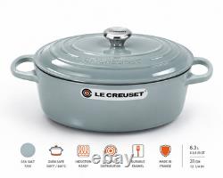 Le Creuset Signature faitout ovale Sea Salt, 31 cm / 6,75 L