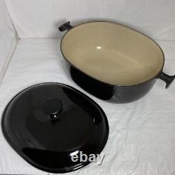 Le Creuset Vintage #33 Cocotte Ovale En Fonte Noire La Mama Enzo Mari 8 Quarts