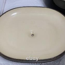 Le Creuset Vintage #33 Cocotte Ovale En Fonte Noire La Mama Enzo Mari 8 Quarts