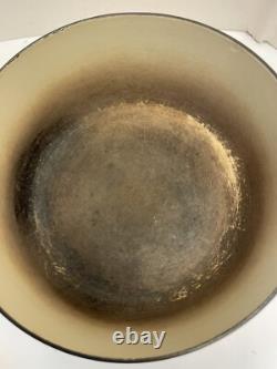 Le Creuset Vtg France F 5,5 L Orange Flamme Cocotte En Fonte Émaillée Avec Couvercle