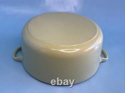 Le Creuset cocotte de 28 cm 7,25 qt vert citron en fonte émaillée fabriquée en France