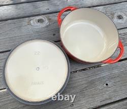 Le Creuset cocotte ronde en fonte émaillée 2,75 qt 22 cm cerise rouge cerise