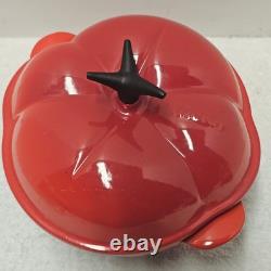 Le Creuset cocotte tomate 2,25 qt en fonte rouge, faitout hollandais neuf sans boîte, rare