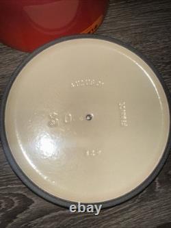 Le Creuset n°24 Cocotte en fonte émaillée rouge 4,5 litres avec couvercle