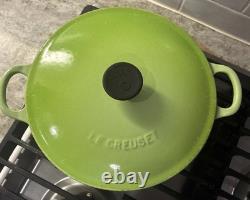 Le Creuset vintage Kiwi Green marmite en fonte de 2,75 pintes avec couvercle L52