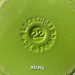 Le Creuset vintage Kiwi Green marmite en fonte de 2,75 pintes avec couvercle L52