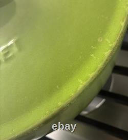 Le Creuset vintage Kiwi Green marmite en fonte de 2,75 pintes avec couvercle L52