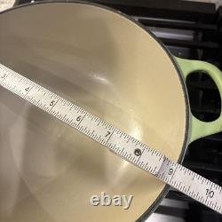 Le Creuset vintage Kiwi Green marmite en fonte de 2,75 pintes avec couvercle L52