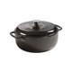 Lodge 6 Quart Dutch Oven, Cocotte En Fonte émaillée Avec Couvercle, Chrome De Minuit