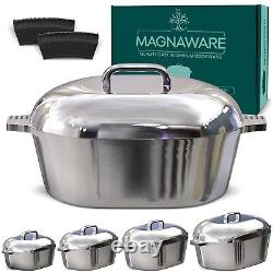 MAGNAWARE Cocotte ovale en fonte d'aluminium de qualité 8 QT 13 Comme MAGNALITE