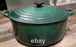 MINT ! Le Creuset Cocotte JADE #30 9 qt / 8,4 litres RAREHTF