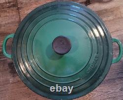 MINT ! Le Creuset Cocotte JADE #30 9 qt / 8,4 litres RAREHTF