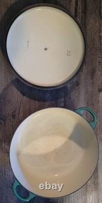 MINT ! Le Creuset Cocotte JADE #30 9 qt / 8,4 litres RAREHTF