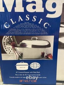 Magnalite Classic 18 faitout ovale en aluminium avec grille, neuf en boîte