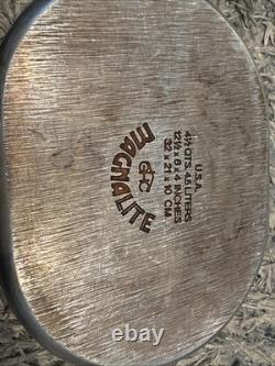 Magnalite GHC 4 1/2 qt Rôtissoire en Aluminium Faitout 12,5 x 8 4,5 Litres USA VTG