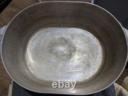 Magnalite Wagner Ware 4265 Rôtisseur Ovale Casserole Hollandaise Avec Grille Et Couvercle 8 Qt