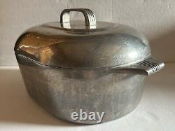 Magnalite Wagner Ware Sidney -0- 4265 P 8 QT Cocotte Rôtissoire Couvercle Trivet USA