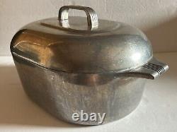 Magnalite Wagner Ware Sidney -0- 4265 P 8 QT Cocotte Rôtissoire Couvercle Trivet USA
