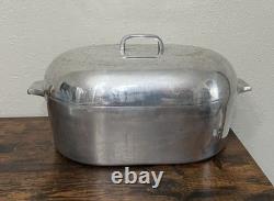 Magnifique cocotte roaster vintage Magnalite 17 qt ustensiles de cuisine USA sans trépied