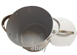 Marmite en céramique antiadhésive Caraway de 12 qt, grise, avec couvercle
