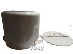 Marmite en céramique antiadhésive Caraway de 12 qt, grise, avec couvercle