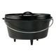 Marmite En Fonte Lodge Pour Camping, Taille 12, Profonde