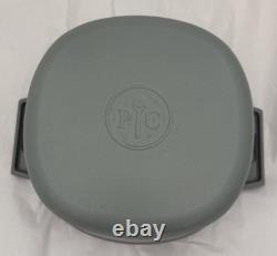 Marmite en fonte émaillée Pampered Chef de 6 qt, grise, avec couvercle, neuve