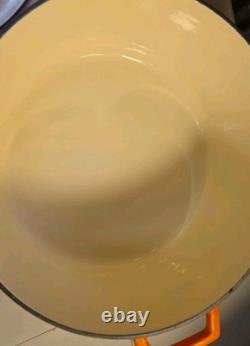 Marmite en fonte émaillée à 3 couches Lava, ronde avec couvercle, 10 pintes