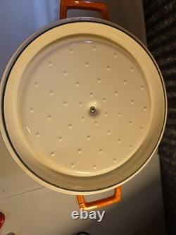 Marmite en fonte émaillée à 3 couches Lava, ronde avec couvercle, 10 quarts