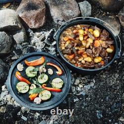 Marmite en fonte robuste pour le camping et la randonnée avec livre de recettes numérique