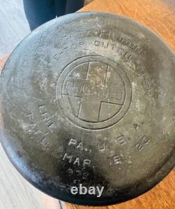 Marmite hollandaise ancienne en fonte Griswold n° 8 Tite-Top avec couvercle, Pennsylvanie, États-Unis