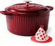 Marmite Hollandaise De 5,5 Qt Avec Couvercle, Cocotte En Fonte &eacute;maill&eacute;e Allant Au Four