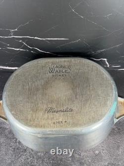 Marmite ovale vintage Magnalite Wagnaware rôtissoire 8 qt 4265 P avec couvercle et dessous-de-plat