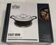 Nib Cocotte En Fonte Émaillée All-clad Avec Couvercle En Acier Inoxydable Et Trivet En Bois 4qt