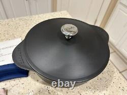 NOUVEAU ! Cocotte en fonte lisse et légère Cooklife de 5,5 quarts avec couvercle pré-assaisonné