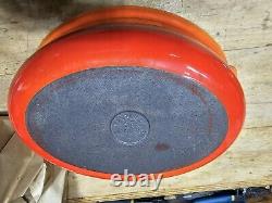 NOUVEAU! Cocotte ovale Le Creuset, couleur Flamme Orange, avec couvercle, Fabriquée en France
