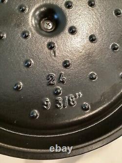NOUVELLE Staub La Cocotte Enamelled Coated Cast Iron Dutch Oven 4 QT 9 3/8 24 Rouge