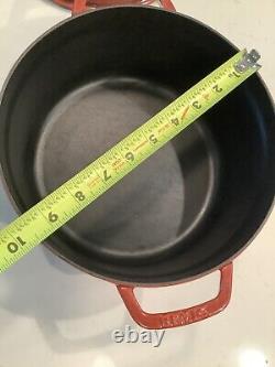 NOUVELLE Staub La Cocotte Enamelled Coated Cast Iron Dutch Oven 4 QT 9 3/8 24 Rouge